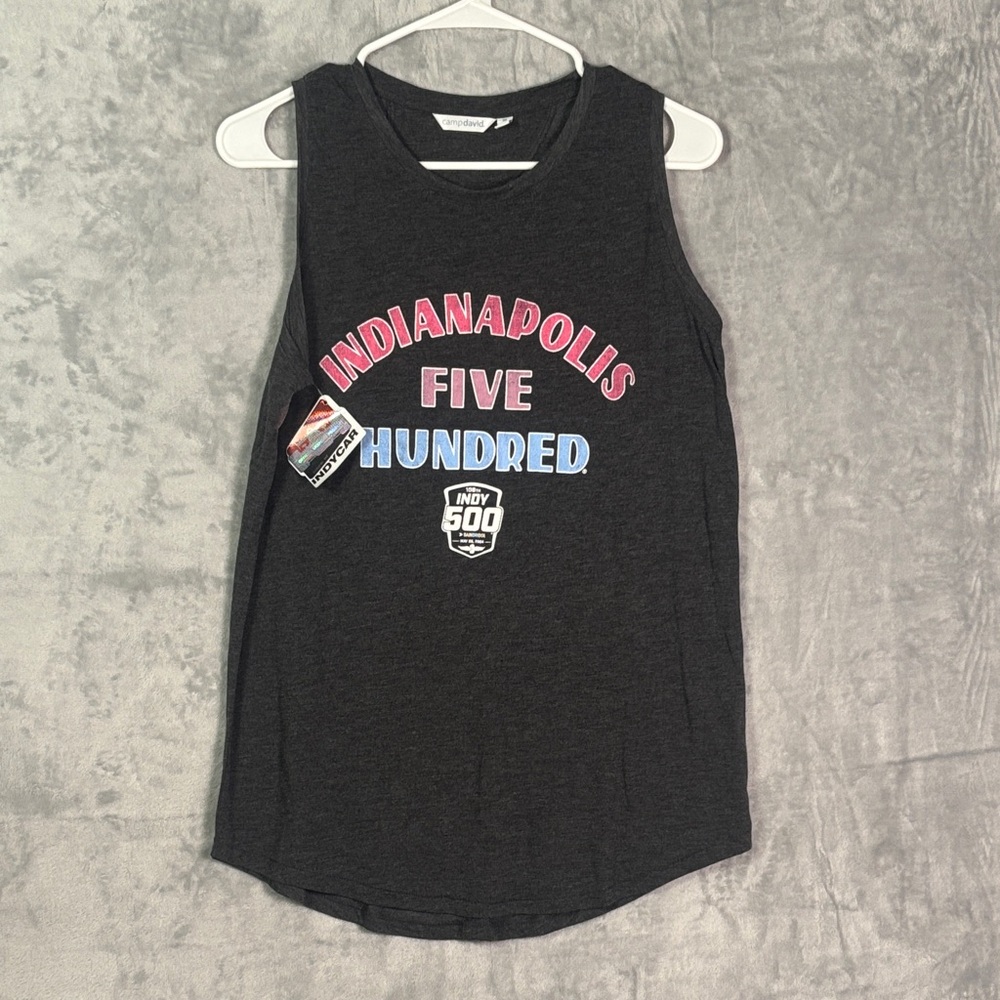 NWT New Indycar Gray Indianapolis 500 Tank Size Medium